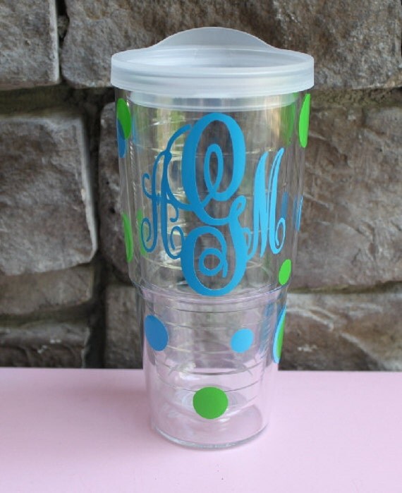 Monogrammed Tumbler by GameDayGirlsandGifts on Etsy