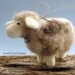 Needle Felted Wooly Sheep - Felted Animal Sculpture