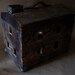 RESERVED FOR NADIA Vintage Folk Art Toolbox Doll House Primitive Repurposed Art Antique Depression Era Dollhouse