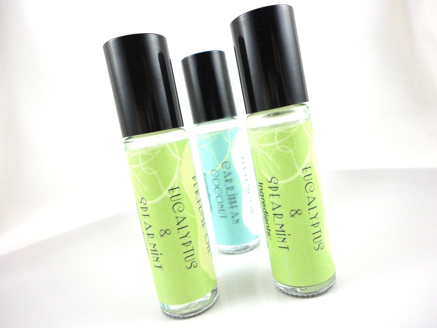 Eucalyptus and Spearmint Perfume Oil - Aromatherapy, Relax, Energize - Roll On Perfume