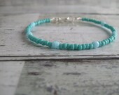 Turquoise/LightBlue Beaded Bracelet