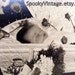 ON SALE / Post Mortem LARGE Photo 8 x 10 / Infants Funeral (1949) / Our Baby - Roses and Rabbit Toy in Coffin