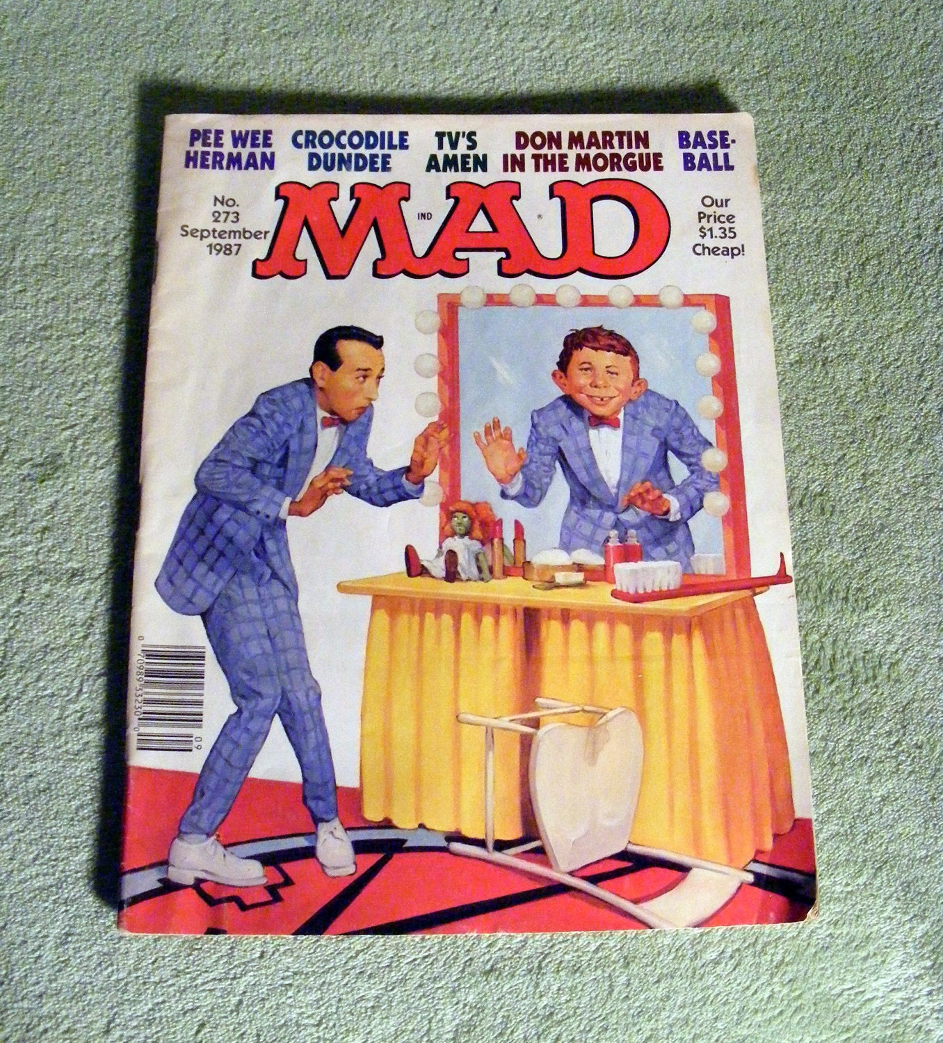 Pee-wee Herman MAD Magazine 1987 Pee wee's Playhouse