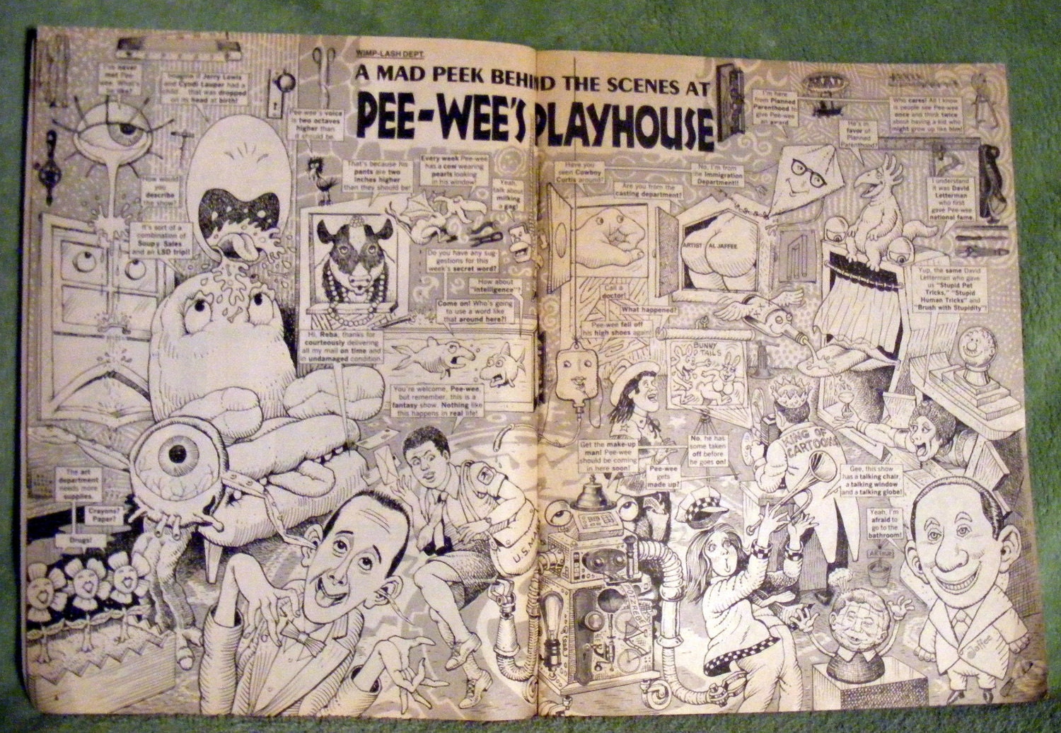Pee-wee Herman MAD Magazine 1987 Pee wee's Playhouse