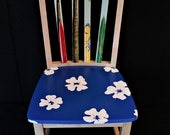 Hand painted Hawaiian print surfboard chair