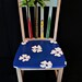 Hand painted Hawaiian print surfboard chair