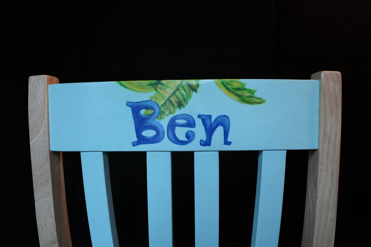 Hand painted Hawaiian print surfboard chair