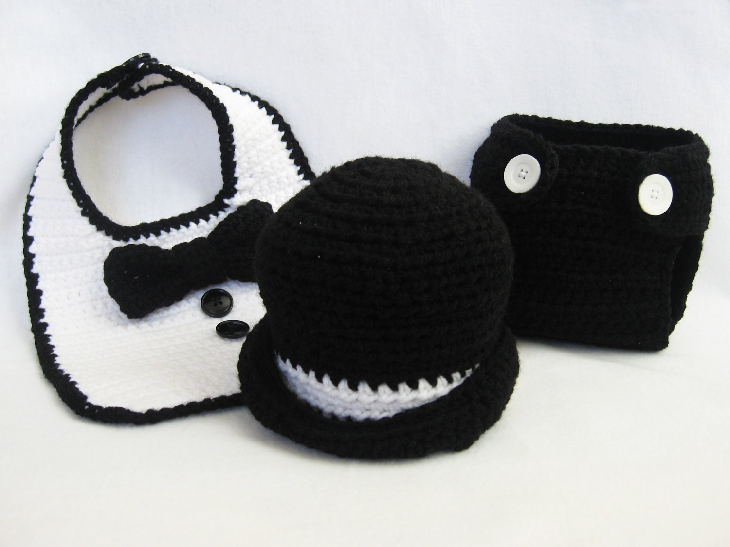 CROCHET PATTERN Tuxedo Outfit (3 Patterns for the Price of 2) Instant Download