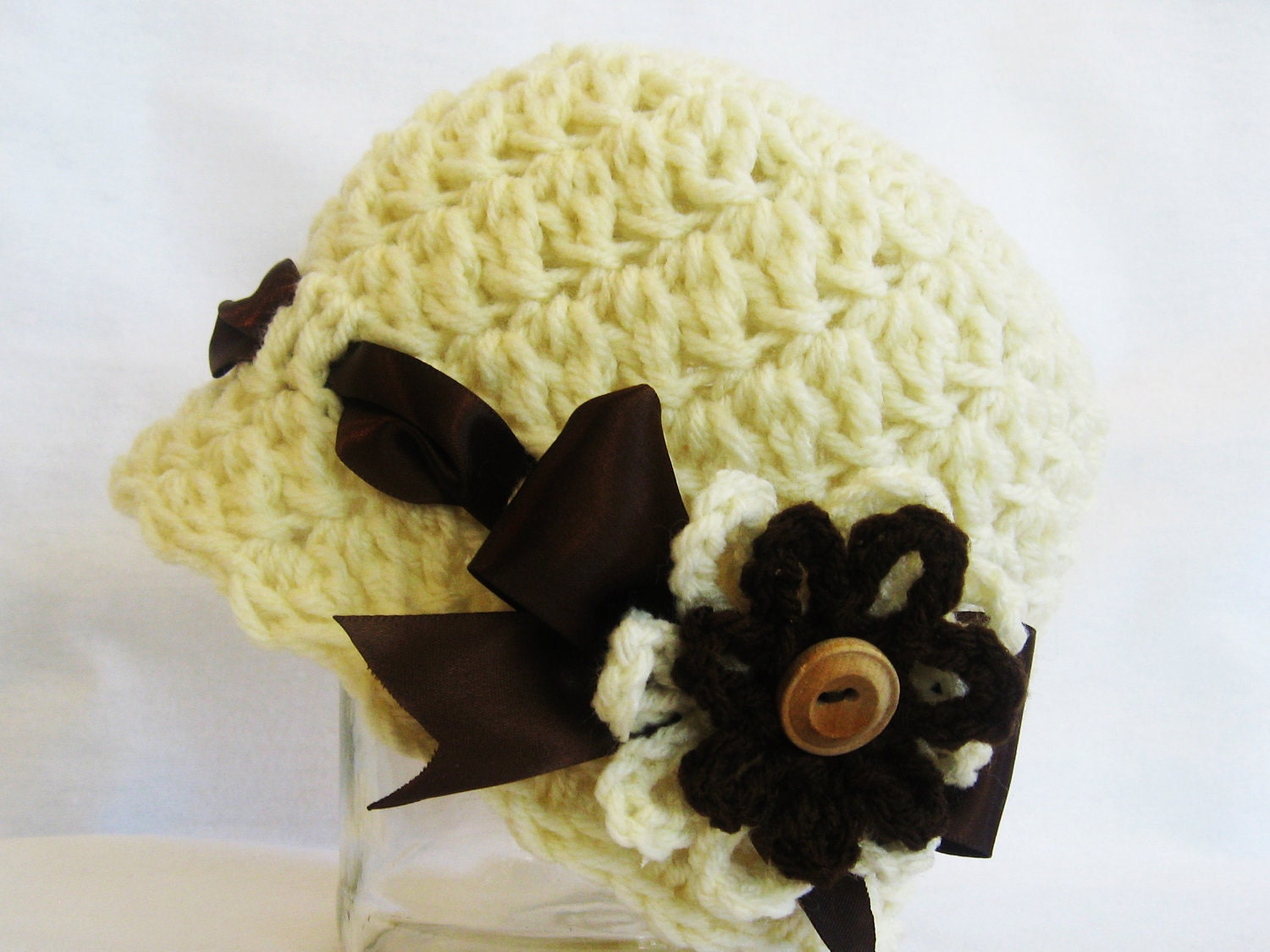 CROCHET PATTERN Cluster Stitch Hat (5 sizes included from newborn-adult) Instant Download