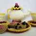 CROCHET PATTERN Mrs. Potts Tea and Cookies (Permission to sell finished items) Instant Download