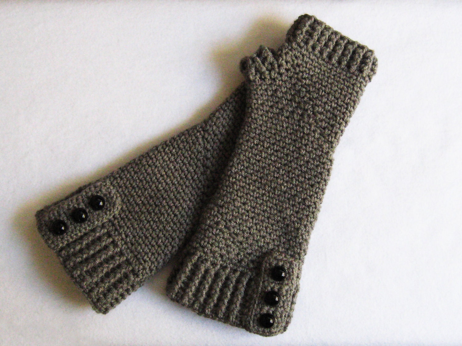 CROCHET PATTERN Fingerless Gloves (Sizes Adult Small to X-Large) Instant Download