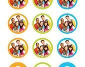 Fresh Beat Band Birthday Cupcake Toppers - Stickers - Tags: Digital pdf File YOU PRINT - 2 inch circles Il_170x135