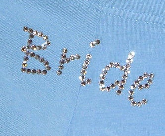Something Blue Bride BOY SHORT, Swarovski Rhinestone Embellished for the Bachelorette by Dirty Girl Creations on Etsy