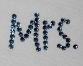 Custom Something Blue Mrs. Panties, Your Married Name Swarovski Embellished for Something Blue, by Dirty Girl Creations on Etsy