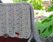 Crochet Messenger Bag, Handbag, Purse, book bag FREE SHIPPING