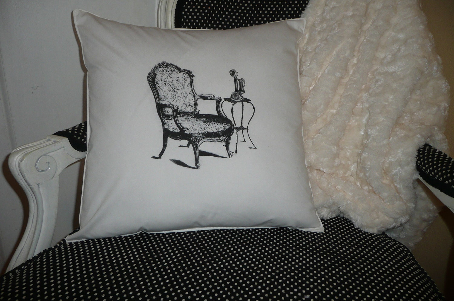 Louis the 14th Chair Pillow Cover