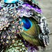 Peacock Wedding Brooch Bouquet with real feathers - Made to Order