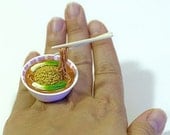 Kawaii Miniature Food Floating Ring - Tantanmen Ramen