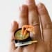Kawaii Japanese Miniature Food Ring - Miso Soup with Crab Leg
