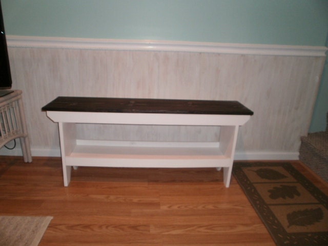 wooden bench 36" table / recycled wood