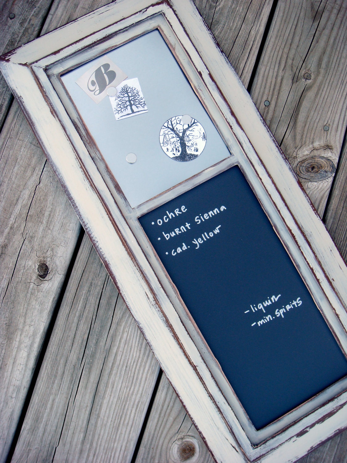 Distressed Magnetic & Chalkboard