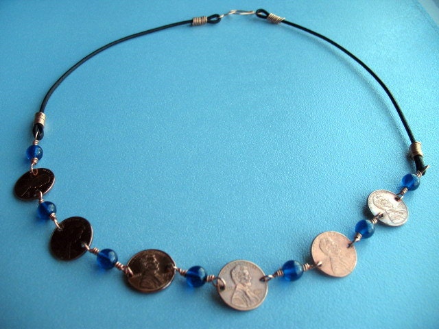 Lucky Penny: customized copper necklace