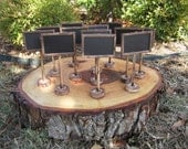 Set of 10 Chalkboard Table Numbers Name Cards Rustic Vintage Painted Distressed Shabby Chic Wedding Chalkboards