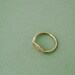 Golden watchful eye ring