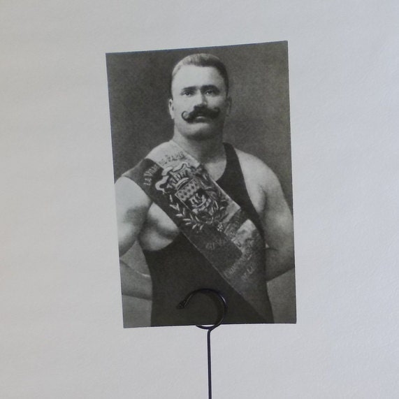 Vintage Russian Circus Series (Fighter Ivan Poddubny) Photo Print - 1987. The Planet, Moscow
