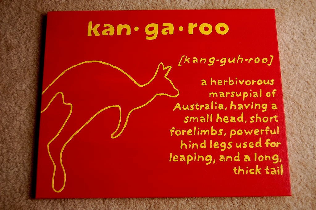 kangaroo painting