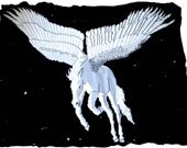 Knit Pattern: White Winged Horse, PDF