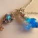 Mana Potion - Vibrant Blue Potion - Silver Vial Necklace