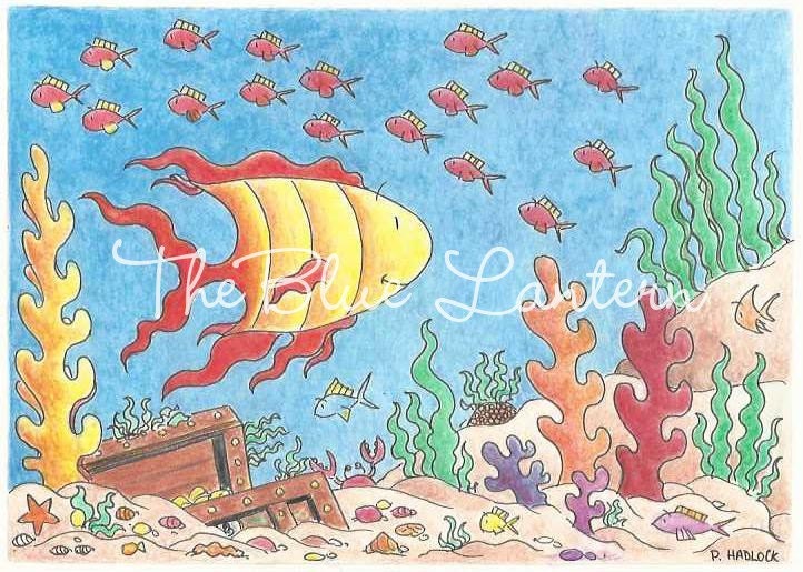 Under the Sea Treasure Chest Illustration