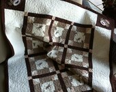 Sock monkey baby quilt