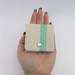 Minty Green Polka Dot Folding Coin Purse