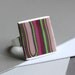 Crazy eighties stripes ring, pink, chartreuse, magenta purple
