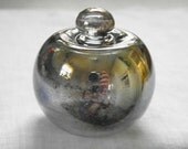 Vintage Art Glass Perfume Bottle, Hand Blown, Signed