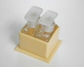 Antique French Ivory Glass Perfume Bottles, France