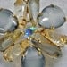 Vintage Juliana Blue Rhinestone Confetti Brooch