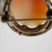 Victorian Art Nouveau Shell Cameo Brooch 22k GF