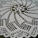 White crochet doily / lace / round /15 inches