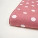 A5 fabric covered 2013 diary day planner, pink blush white polka dots, cotton wedding anniversary gift ideas her under 50, greengrass2