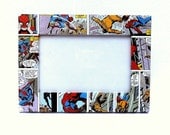 Spiderman Comic Book Covered Free Standing Photo Frame 4x6 inch Photos Picture Super Hero