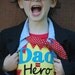 Daddy is my super hero- kids Father's Day tshirt
