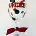 University of South Carolina Gamecocks Wine Glass with Vinyl Dots