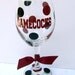 University of South Carolina Gamecocks Wine Glass with Vinyl Dots