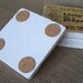 Set of Four (4) Tumbled Marble Stone Coasters - Bon Jovi - Rock - Music Lyrics - Song - Rustic Style Coasters