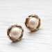 Pearl earrings . 1960 . Vintage . Spring . Classy . Mother