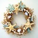 Knobby Star Fish and Coral Wreath
