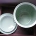 Green Enamel Chamber Pot / Slop Bucket
